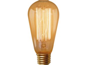 נורת פחם אגס 60W E27 תאורת אווירה חמה