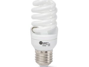 זוג נורות מיני ספירל 20W E27 אור קר