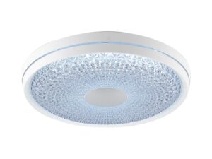 צמוד תקרה דקורטיבי לבן CRYSTAL 60W אור ניטרלי