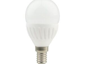נורת לד כדור קרמית לבנה E14 9W אור קר