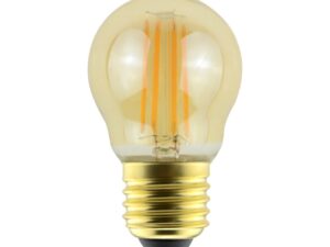 פחם כדור אמבר שמפניה לעמעום E27 5W תאורת אווירה חמה