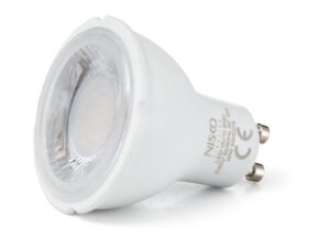 נורת דקרויקה לד לבנה לעמעום 30° GU10 6W אור חם
