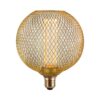 נורה מעוצבת גימור זהב TIFFANY ROUND E27 4W תאורת אווירה חמה
