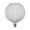 נורה מעוצבת גימור לבן TIFFANY ROUND E27 4W תאורת אווירה חמה