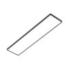 צמוד תקרה מלבן דק שחור TIME 64W 120X30CM IP40 12CCT