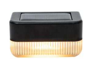 זוג תאורה סולארית שחור BLAZE 3W IP44 אור חם