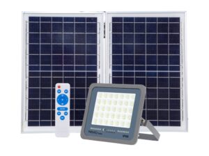תאורת הצפה סולארית אפור SUNLY 330W IP66 אור קר