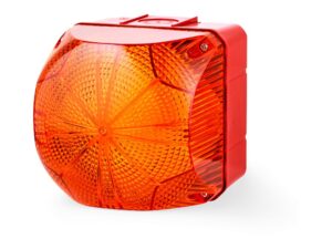 מנורת התראה לד גודל 1 QDS אור כתום 230-240VAC