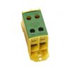 מהדק כפול לפס דין KL 2x50PE  צהוב/ירוק – הארקה