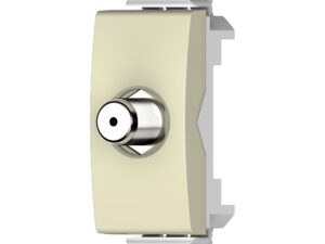 שקע TV קואקס 1 מודול קרם ניסקו סוויץ'