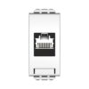 שקע מחשב RJ45 CAT 5E לבן מט ניסקו סוויץ’