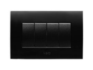 'מסגרת ניסקו סוויץ EDGE שחורה 4 מודול