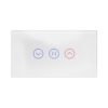 מתג טאץ’ חכם לתריס זכוכית לבנה 4 מודול WIFI