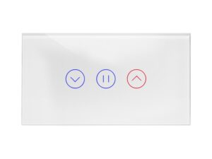 מתג טאץ' חכם לתריס זכוכית לבנה 4 מודול WIFI