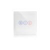מתג טאץ’ חכם לתריס זכוכית לבנה WIFI 60mm