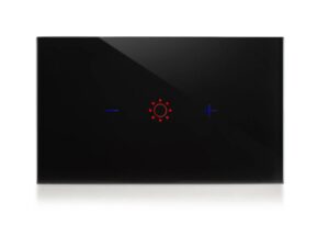 מתג טאץ' חכם לעמעום זכוכית שחורה 3 מודול WIFI
