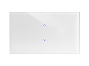 מתג טאץ' חכם לצלון זכוכית לבנה 3 מודול ZIGBEE