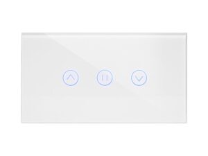 מתג טאץ' חכם לתריס זכוכית לבנה 4 מודול ZIGBEE