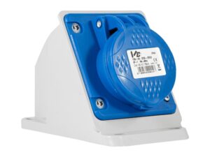 שקע זוויתי לקיר 16*3 16A 230V H6