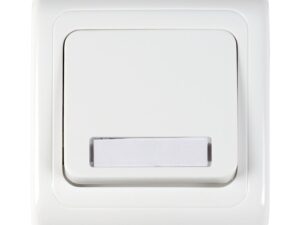לחצן פעמון מואר 12V תחת הטיח ספיר לבן