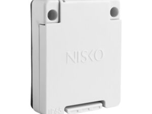 שקע ישראלי אפור IP65 ללוח/פאנל - דגם RME