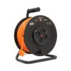 תוף מאריך מקצועי שחור 50 מטר 3X1.5mm כולל 4 שקעים ישראליים