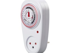 שעון שבת/קוצב זמן לבן 24 שעות + מחוג