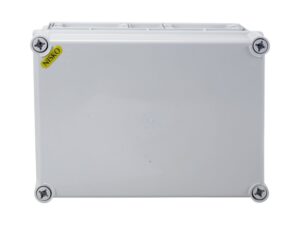 קופסת CI4 עם בסיס אפור, מכסה אפור 350X250X150