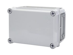 קופסת CI3 נמוכה עם בסיס אפור, מכסה אפור 250X175X130