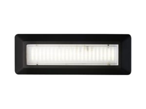 צמוד קיר שחור LOTUS-L 3W IP65 3CCT