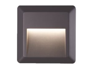 צמוד קיר אפור LOTUS-S 2W IP65 3CCT