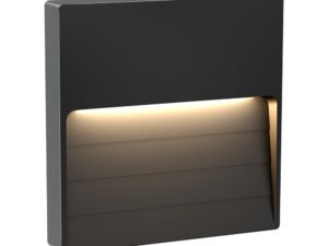 צמוד קיר אפור LOTUS-SB 6W IP65 3CCT