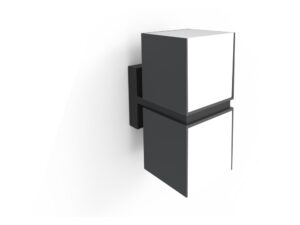 צמוד קיר אפור כהה CUBA-2 LUTEC 19W IP54 אור חם