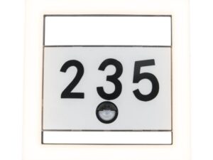 צמוד קיר אפור כהה ALICE PIR LUTEC 13W IP44 כולל חיישן תנועה אור חם