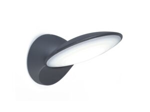 צמוד קיר אפור כהה TONA LUTEC 9W IP44 אור חם