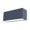 צמוד קיר אפור כהה GEMINI-SMALL UP&DOWN LUTEC 10.5W IP54 אור ניטרלי