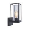 צמוד קיר שחור FLAIR LUTEC E27 MAX 40W IP44