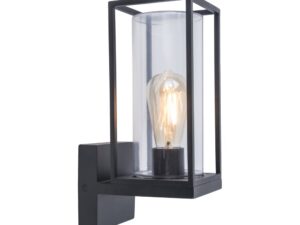 צמוד קיר שחור FLAIR LUTEC E27 MAX 40W IP44