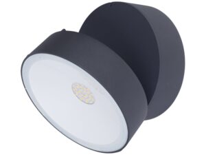 צמוד קיר / תקרה אפור כהה TRUMPET LUTEC 16W IP54 אור חם