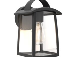 צמוד קיר שחור KELSEY LUTEC E27 MAX 40W IP44