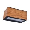 צמוד קיר עץ אגוז GEMINI-WOOD UP&DOWN LUTEC 11W IP54 אור חם