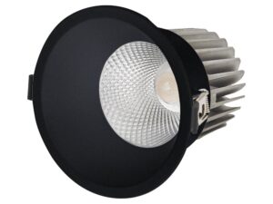 שקוע תקרה שחור RUBY 7W 75mm IP44 אור חם