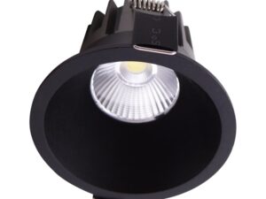 שקוע תקרה שחור ANNA 7W 55mm IP44 3CCT