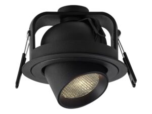 שקוע תקרה שחור FLAME 6W 75mm אור חם