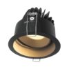 שקוע תקרה מתכוונן שחור PACO 10W אור חם
