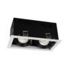 שקוע תקרה שחור PELED2 2X10W 30° אור חם