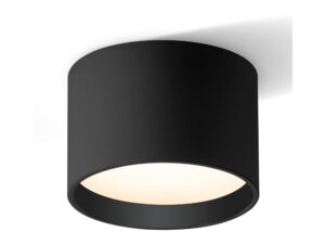 צמוד תקרה צילינדר שחור EMMA 12W 3CCT