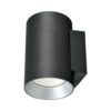 צמוד קיר שחור SYLVANIA UP&DOWN 18W IP65 אור חם