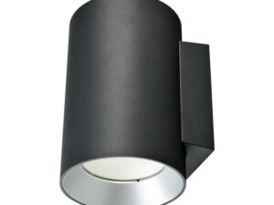 צמוד קיר שחור SYLVANIA DOWN 11W IP65 אור חם