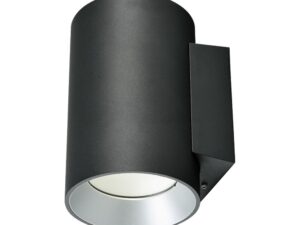 צמוד קיר שחור SYLVANIA DOWN 18W IP65 אור חם
